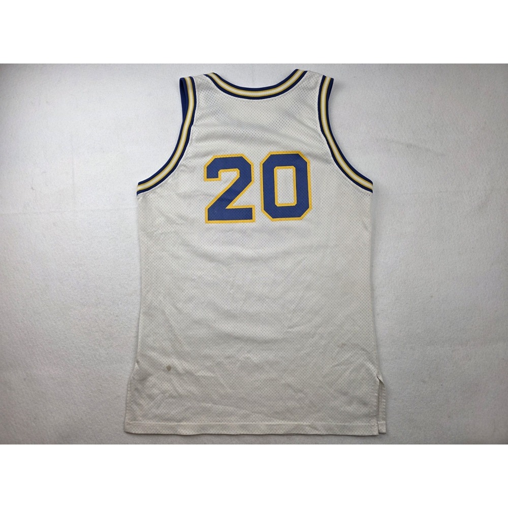 Vintage Russell Athletic Falcons #20 Basketball Jersey Made In USA White Size 44 - Picture 4 of 7